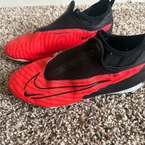 Nike Kids Phantom GX Red and Black Sneakers